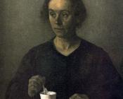 威尔汉姆哈莫修依 - Portrait of Ida Hammershoi